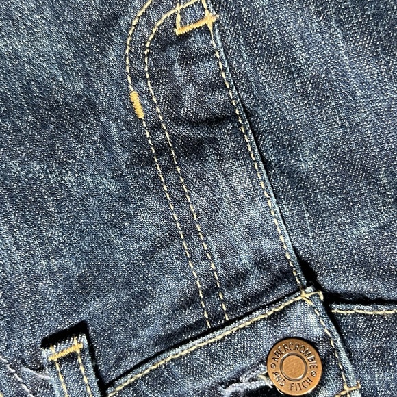 Abercrombie & Fitch Stylish Blue Boot Cut Jeans for Women size 8S - Picture 8 of 11